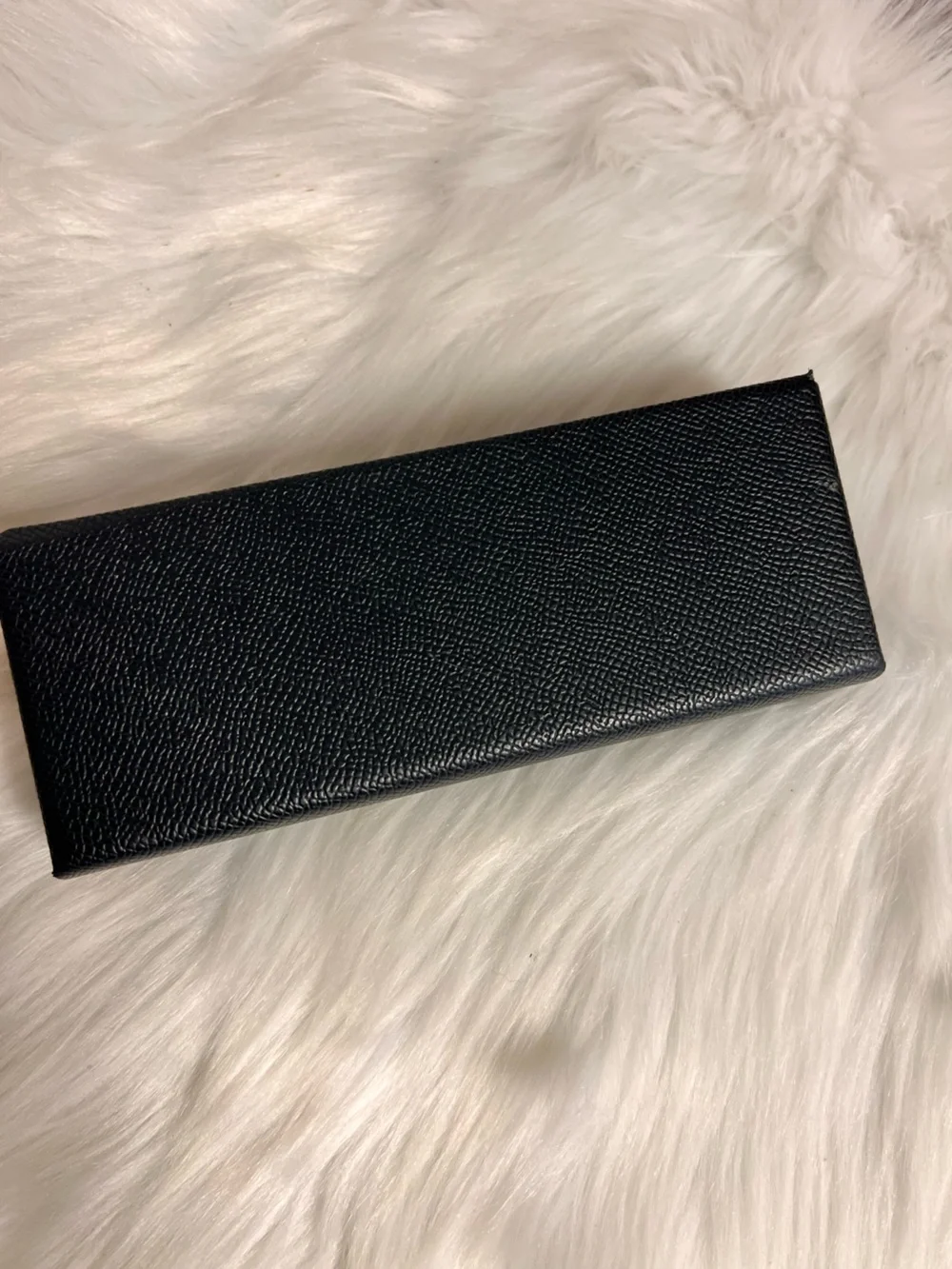 Furla Black Textured Eyeglass Case